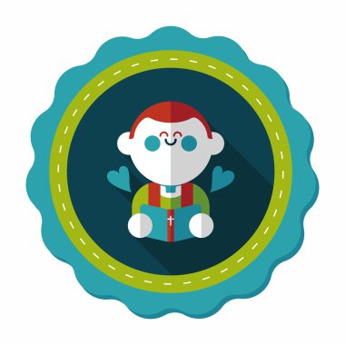 Düğün papazı uzun gölgeli düz ikon, bölüm 10, başkanlık ediyor. 