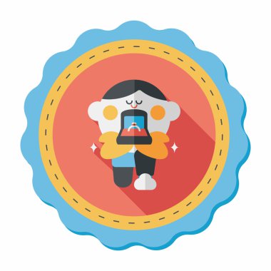 Elmas yüzük düz simgesi ile uzun gölge, eps10 teklif