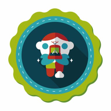 Elmas yüzük düz simgesi ile uzun gölge, eps10 teklif