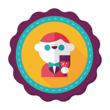 Düğün damat uzun gölge, eps10 düz simgesiyle