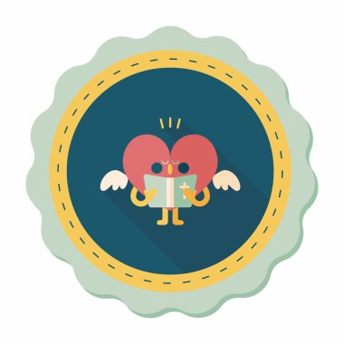 Düğün duydum uzun gölge, eps10 ile koro düz simgesi