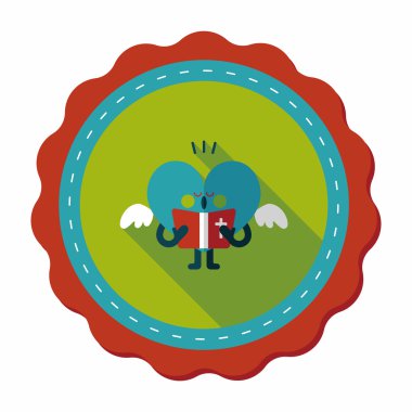 Düğün duydum uzun gölge, eps10 ile koro düz simgesi