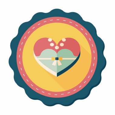 Gelin gelinlik kutu kurabiye uzun düz simgesiyle sh şeklinde