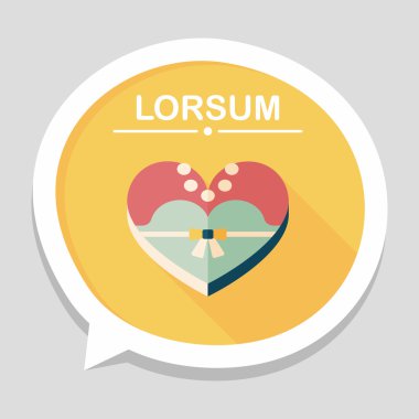 Gelin gelinlik kutu kurabiye uzun düz simgesiyle sh şeklinde