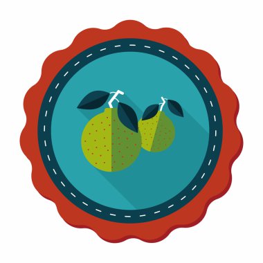 Uzun Gölge, ES'ler ile Çin yeni yılı mandarin portakal düz simgesi