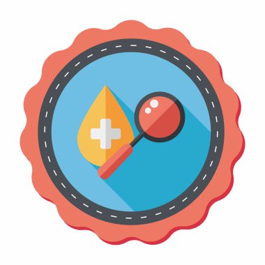 Uzun Gölge, eps10 ile kan düz simgesini bulun