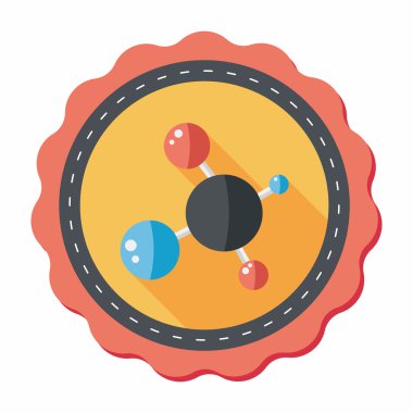 Uzun Gölge, eps10 ile molekül düz simgesi