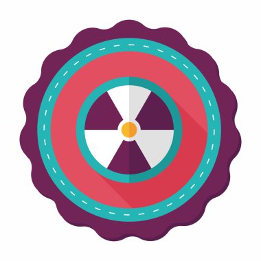 Uzun Gölge, eps10 radyasyon düz simgesiyle