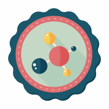 Uzun Gölge, eps10 ile molekül düz simgesi