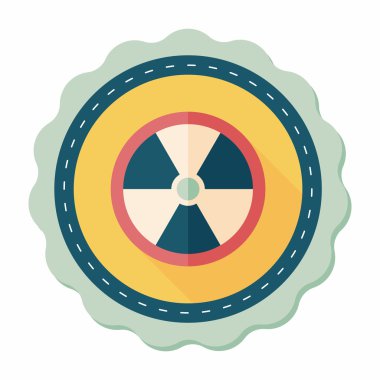 Uzun Gölge, eps10 radyasyon düz simgesiyle