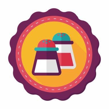 Uzun Gölge, eps10 ile mutfak eşyaları biber şişe düz simgesi