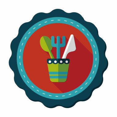 Uzun Gölge, eps10 sofra düz simgesiyle