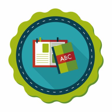 Uzun Gölge, eps10 ile dizüstü düz simgesi