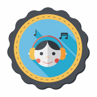 Uzun Gölge, eps10 ile müzik düz simgesi