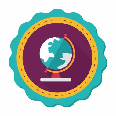 düz simge uzun gölge, eps10 ile