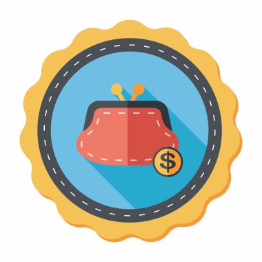 alışveriş çanta düz Simge Değiştir uzun gölge, eps10 ile