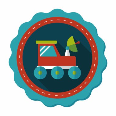 Uzun Gölge, eps10 ile alan Rover düz simgesi