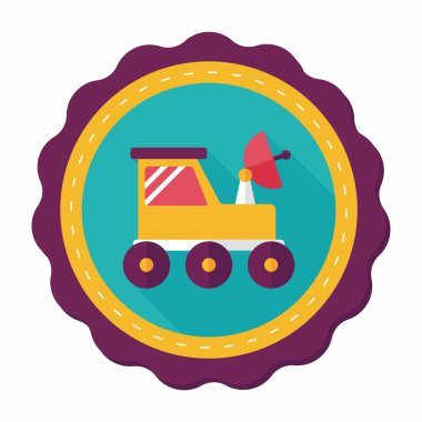 Uzun Gölge, eps10 ile alan Rover düz simgesi