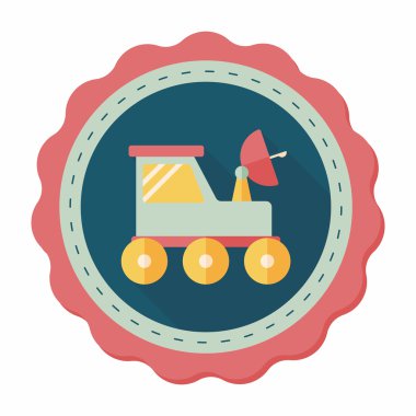 Uzun Gölge, eps10 ile alan Rover düz simgesi