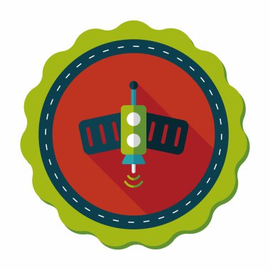 Uzun Gölge, eps10 ile uzay uydu düz simgesi