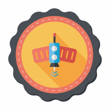 Uzun Gölge, eps10 ile uzay uydu düz simgesi