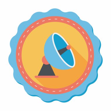 Uzun Gölge, eps10 ile uzay uydu düz simgesi