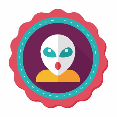 Uzun Gölge, eps10 alanı yabancı düz simgesiyle