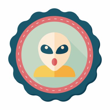 Uzun Gölge, eps10 alanı yabancı düz simgesiyle