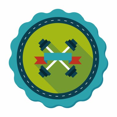 Uzun Gölge, eps10 ile Halter bayrakları düz simgesi