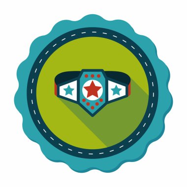 Uzun Gölge, eps10 ile Şampiyonluk kemeri düz simgesi