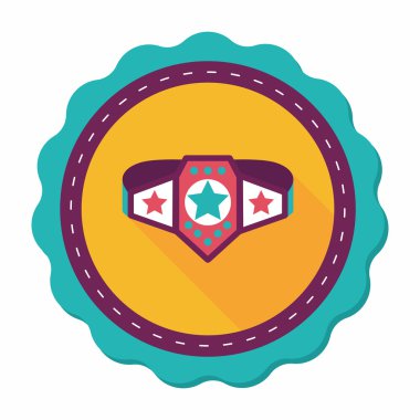 Uzun Gölge, eps10 ile Şampiyonluk kemeri düz simgesi