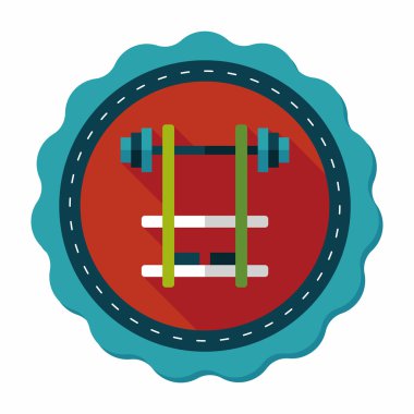 Uzun Gölge, eps10 ile Halter düz simgesi