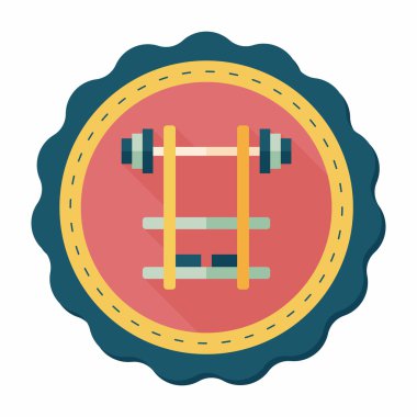 Uzun Gölge, eps10 ile Halter düz simgesi