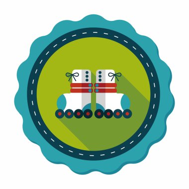 Uzun Gölge, eps10 ile paten düz simgesi