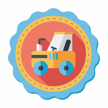 Uzun Gölge, eps10 traktör düz simgesi