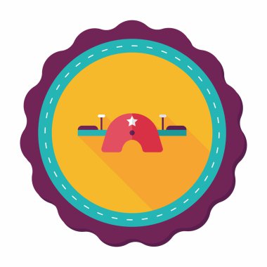 uzun gölge Bahçesi tahterevalli düz simgesi