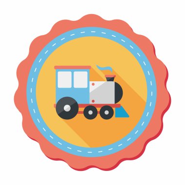 Uzun Gölge, eps10 ile ulaşım tren yassı simgesi