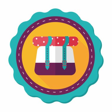 Uzun Gölge, eps10 ile düz kutsal kişilerin resmi sırt çantası