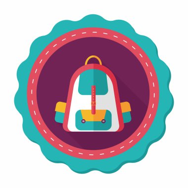 Uzun Gölge, eps10 ile düz kutsal kişilerin resmi sırt çantası