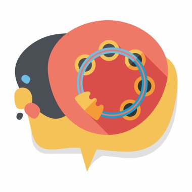 Tef uzun gölge düz simgesi