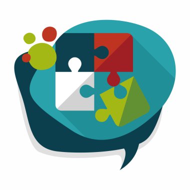 Uzun Gölge, eps 10 düz simgesi bulmaca