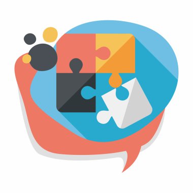 Uzun Gölge, eps 10 düz simgesi bulmaca