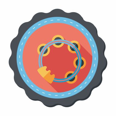 Tef uzun gölge düz simgesi