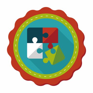 Uzun Gölge, eps 10 düz simgesi bulmaca