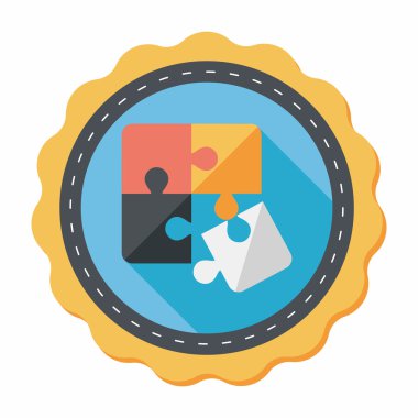 Uzun Gölge, eps 10 düz simgesi bulmaca