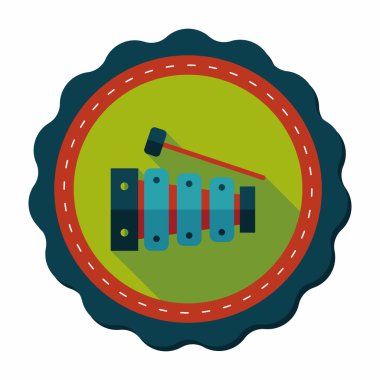 Download Xylophone Flat Icon Free Vector Eps Cdr Ai Svg Vector Illustration Graphic Art