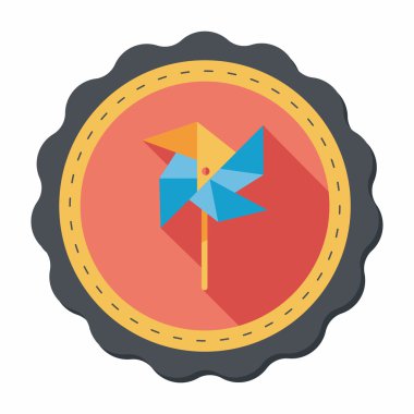 Uzun gölgeli yel değirmeni simgesi