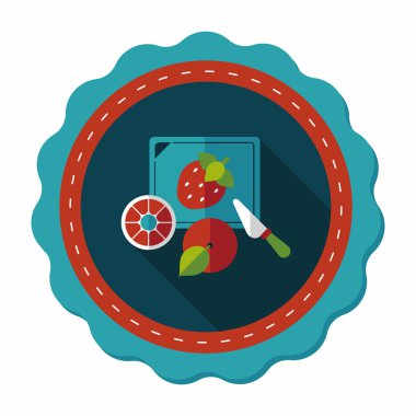 Uzun Gölge, eps10 ile kesme oyuncak düz simgesi