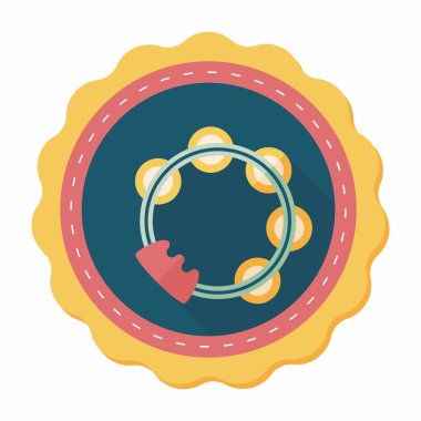 Tef uzun gölge düz simgesi