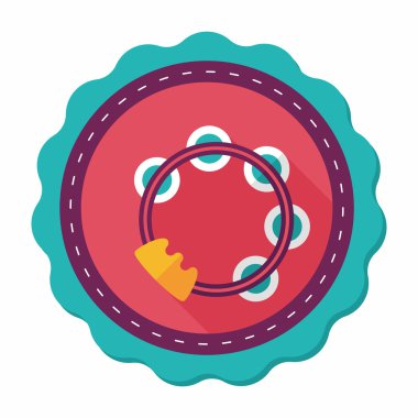 Tef uzun gölge düz simgesi